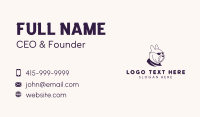 Dog Pet Bulldog  Business Card Design