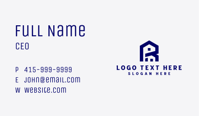 House Builder Real Estate Business Card Image Preview