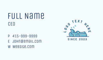Sleeping Dog Puppy Business Card Image Preview