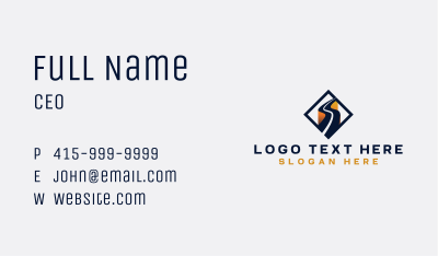 Logistics Express Highway Business Card Image Preview