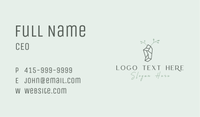 Gem Crystal Stone Business Card Image Preview
