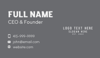 Professional Business Wordmark Business Card Design