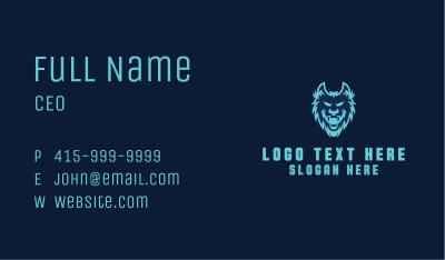 Canine Wolf Predator Business Card Image Preview