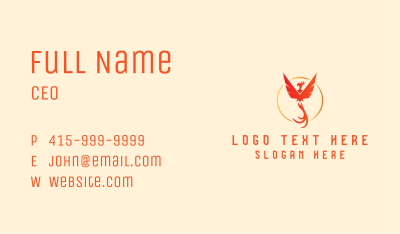 Mythical Creature Phoenix Business Card