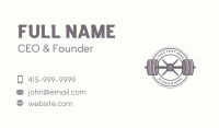 Barbell Workout Gym Business Card Image Preview