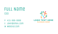 Colorful Face Shapes Business Card Image Preview