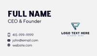 Modern Geometric Software Business Card Image Preview