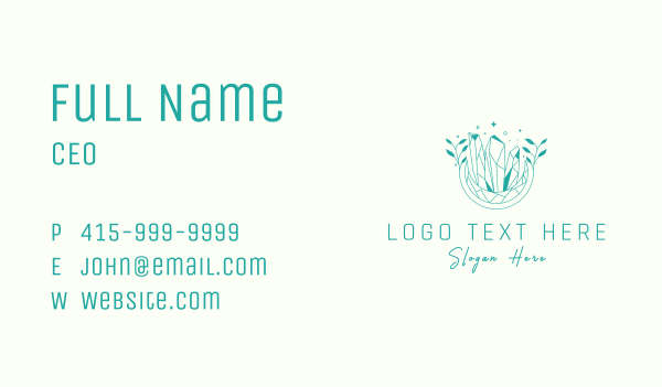 Natural Cosmic Precious Stone Business Card Design Image Preview