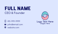 Egg Message Chat Business Card Design