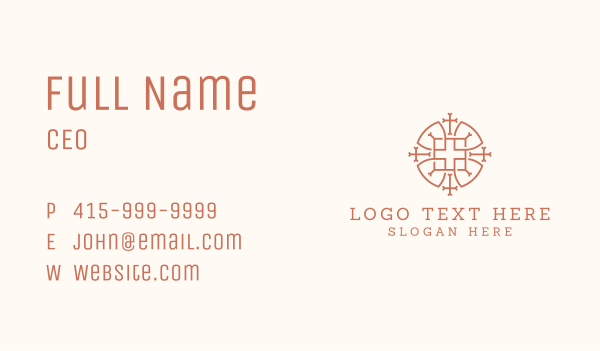 Religious Cross Christian Business Card Design Image Preview