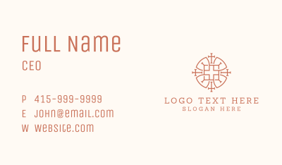 Religious Cross Christian Business Card Image Preview