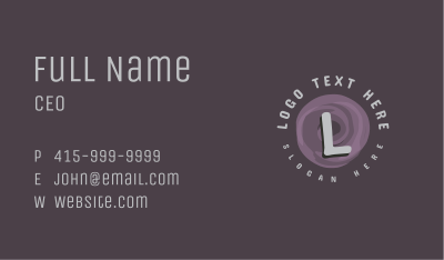 Mural Paint Lettermark Business Card Image Preview