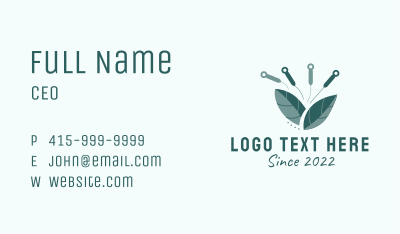 Organic Herb Acupuncture  Business Card Image Preview