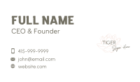 Rose Flower Wordmark Business Card Image Preview