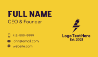 Electric Flash Drive Business Card Design