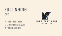 Penguin Mascot Silhouette  Business Card Image Preview