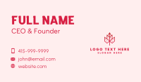 Geometric City Flower Business Card Image Preview