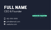 Glowing Circuit Wordmark  Business Card Image Preview
