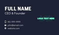 Glowing Circuit Wordmark  Business Card Image Preview