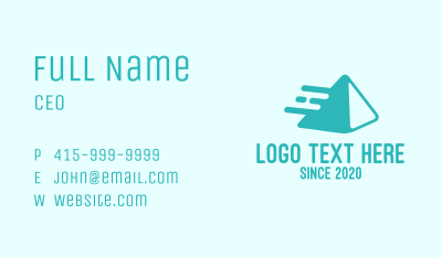 Teal Pyramid Express Business Card Image Preview