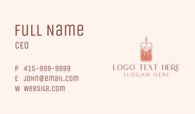 Handmade Candle Decor Business Card Image Preview