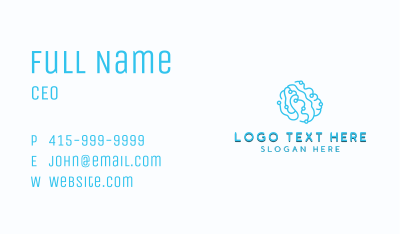 Artificial Intelligence Brain Business Card Image Preview