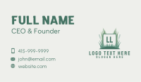Grass Lawn Letter  Business Card Image Preview