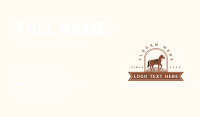 Riding Stallion Horse Business Card Design