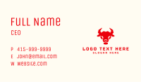 Bull Sports Team Business Card Image Preview