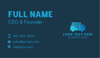 Blue Delivery Van  Business Card Image Preview
