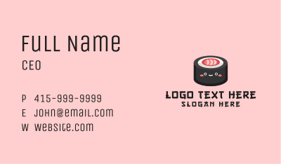 Sushi Roll Snack  Business Card Image Preview