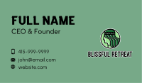 Organic Green Lady Business Card Image Preview