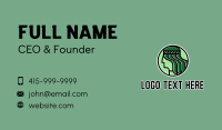 Organic Green Lady Business Card Image Preview