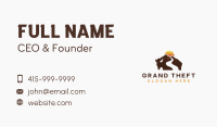 Bison Mountain Hiking Business Card Image Preview