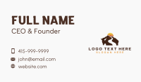 Bison Mountain Hiking Business Card Preview