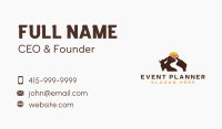 Bison Mountain Hiking Business Card Image Preview