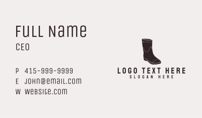 Classic Gum Boots Business Card Image Preview