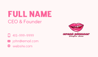 Tomato Woman Lips Business Card Image Preview
