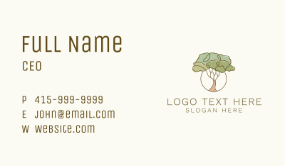 Nature Eco Tree Business Card Image Preview
