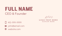 Floral Spring Spa Business Card Preview