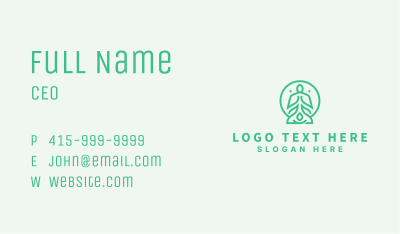 Meditate Yoga Wellness Business Card Image Preview