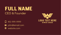 Eagle Bird Kettlebell Business Card Image Preview