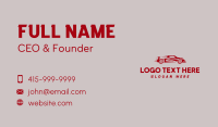 Red Fast Automobile Business Card Preview