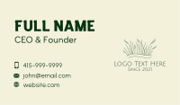 Minimalist Green Grass  Business Card Image Preview
