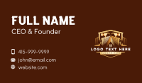 Hammer Carpentry Contractor Business Card Design