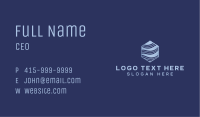 Hexagon Wave Startup Business Card Image Preview