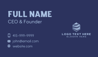 Hexagon Wave Startup Business Card Image Preview