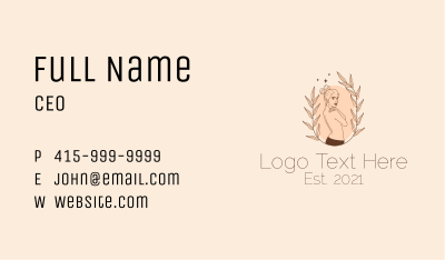 Woman Skin Care  Business Card