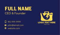 Yellow Voltage Radio Business Card Image Preview