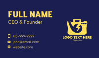 Yellow Voltage Radio Business Card Preview